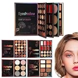 Makeup für Lidschatten, 55 Farben, natürliches Konturenpulver, und perlmuttfarben, für Frauen, Damen, Mütter, Festival, Schönheit, Party, Dating, formelles Ereignis