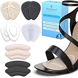 FERSENFREUND© Premium Ballenpolster Vorfuß High Heels Einlagen - NEUHEIT 2025 - Vorfußpolster Ballenschutz Fuß Fußballenpolster für Sandalen High-Heels Geleinlagen Vorderfußpolster Anti-Rutsch 12 Stk