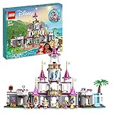 LEGO 43205 Disney Princess Ultimatives Abenteuerschloss, Prinzessinnen-Schloss-Spielzeug, baubares Haus mit Mini-Puppen wie Ariel, Vaiana, Tiana, Geschenk für Mädchen und Jungen