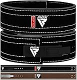 RDX 4” Gewichthebergürtel Hebelschnalle Leder, 10mm Genehmigt IPL USPA, Powerlifiting Trainingsgürtel Krafttraining Fitness Bodybuilding Gürtel, 10 Verstellbar Löcher,Gym Weight Lifting Belt, Herren