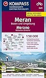 KOMPASS Fahrradkarte 3421 Meran, Bozen und Umgebung 1:50.000: reiß- und wetterfest mit Extra Stadtplänen