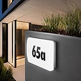 LED Hausnummernleuchte IP65, Dämmerungssensor, tagesweiß 4000K