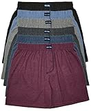 MioRalini TOPANGEBOT Boxershorts farbig weich & locker in neutralen Farben klassischen Unifarben Herren Boxershort, 6 Stück Ohne Eingriff 01, XXL-8