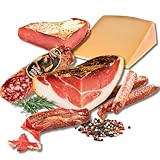 BAVAREGOLA 6er Südtiroler Spezialitäten Probierset - Südtiroler Speck, Käse, Salami & Schinken von Viktor Kofler/Lana in einem Set