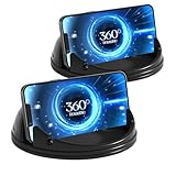 Cinati Handyhalter fürs Auto, [horizontal um 360° drehbar] 2er Pack Silikon-Handyhalterung für das Armaturenbrett, freihändige Handyhalterung, kompatibel mit iPhone 17,16, 15, 14, 13,Pro Max, Samsung