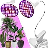 Retoo Pflanzenlampe LED, Pflanzenlicht für Zimmerpflanzen, Gartenarbeit, Bonsai, Gemüse, Pflanzenwachstumslampe mit Clip, Vollspektrum Pflanzenleuchte, Grow Light, Pflanzen Leuchte 20W 200LED