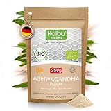 Raibu Bio Ashwagandha Pulver 250g -Withania somnifera - 100%...