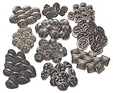 Sortiment 100 Trachtenknöpfe für Blusen 10 Design`s je 10 Stück 10-13mm