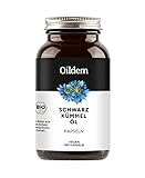 Oildem Bio Schwarzkümmelöl Kapseln (Ohne Hitze) Kaltgepresst (original Nigella sativa), Vegan - Mühlenfrisch in Deutschland produziert