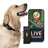 PAJ GPS Tracker für Hunde - 4G - Weglaufalarme + weltweite Live-Ortung - bis zu 10 Tage Akkusparmodus - Hunderückruf - mit Leucht-LEDs - Wasserdicht (IP67) - passt an jedes Halsband - schwarz