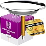 Badewannenstöpsel Universal Ø 72 mm Premium - Stöpsel Badewanne Chrom aus Messing mit Doppel Dichtung - Rostfrei Abflussstopfen Badewanne M. ROSENFELD HOME