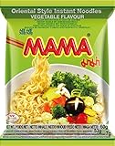 MAMA Instantnudeln Gemüse – Instantnudelsuppe orientalischer Art – Authentisch thailändisch kochen – 24 x 60 g