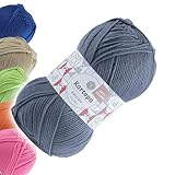 100g Strickgarn Kartopu BABY ONE Antipilling Babywolle Babystrickgarn, 45 Farben, Farbe:K644 jeansblau
