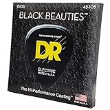 Dr BKB-45 Strings Bass Saiten, Schwarz Beauties – extra-life, schwarz beschichtet