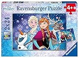 Ravensburger Kinderpuzzle - 09074 Frozen - Nordlichter - Puzzle für Kinder ab 4 Jahren, Disney Frozen Puzzle mit 2x24 Teilen