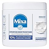 Mixa Ceramide Deep Moisture Hautstärkende Creme – beugt trockener und beanspruchter Haut im Gesicht, am Körper und an den Händen vor, 400 ml