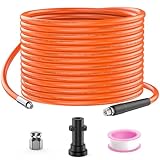 DANCINGBOAR Rohrreinigungsschlauch Set 10M, Rohrreinigungs für Kärcher K2 K3 K4 K5 K6 K7 Hochdruckreiniger, Rohrreinigungsset mit Strahldüse, 180 BAR/2600 PSI