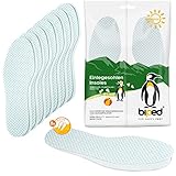 biped 8 Paar Frischesohlen Zitrone - extra dünne Einlegesohlen - Barfußsohlen mit frischem Duft - Einlagen gegen Fußgeruch z1019(44-45)