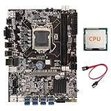 RIVNN B75 BTC Mining Motherboard + Random CPU + SATA Kabel LGA1155 8XPCIE USB Adapter DDR3 MSATA B75 USB BTC Miner Motherboard
