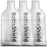 Bottle Shield Wiederverwendbare Reisetasche für Weinflaschen, bruchsicher, auslaufsicher, doppellagig, für Reisen, Geschenk, Zubehör für Reisen