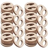 jojofuny Abnehmbare Holz Pomponknöpfe 200 Stück Pomponhalter Verschluss für Strickmützen Selbstgemacht Bastelzubehör für Handgefertigte Hüte Vielseitiges Strickmützenwerkzeug für