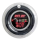 Pro's Pro BlackOut Tennissaite, 1,28 mm, 200 m Spule