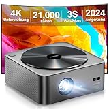 ULTIMEA Beamer 4K Heimkino Unterstützt, 700 ANSI-Lumen mit Hindernisvermeidung, 6D Trapezkorrektur und Autofokus, Helle Kanten, Intuitiv OS, Native 1080P Outdoor Projektor, 2024 Aufgerüstet Apollo P40