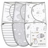 Mama Cheetah Baby Swaddle Sack, Bio-Baumwolle Swaddle Decke, Schlafsäcke, verstellbare Säugling Swaddle Wrap für Junge Mädchen 0-3 Monate, Baby Essentials, 3er-Pack