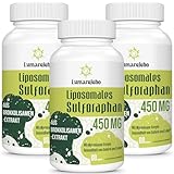 Liposomales Sulforaphan 450mg, Brokkoli Weichkapseln aus Brokkolisamen-Extrakt, Maximale Absorption, Starkes Antioxidans (180 Stück (3er Pack))