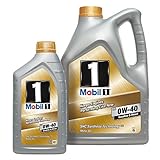 Mobil 153686 FS 0W-40 Gasoline & Diesel, 5 Liter Plus 1 Liter