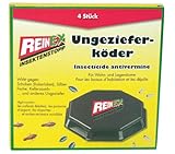 Axisis GmbH REINEX 4er Pack Ungezieferdose Köderdose Ungeziefergift Kakerlaken Silberfisch