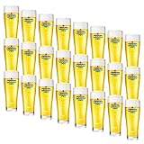 Heineken | Biergläser | 6-teiliges Set | Ellipse | 25 cl / 250 ml | Grünes Logo | Bier Gläser