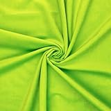 Textrend Velvet Meterware Stoffe - Weiches Plüsch Material - Textilien 1x1.50m - Möbel- und Dekostoffe (Hellgrün)