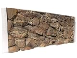 ABG067 Aquarium Rückwand 3D Felsen 120x50 bei Robizoo