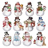 jamgeery Christbaumschmuck, 12 Stück Hängbare Deko Schmuck, Niedlicher Holz Christbaumschmuck Als Wand Deko Und Geburtstagsbaum