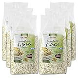 Gerstoni Fitnessflocken fein (6 x 500g), mild-nussige Gerstenflocken in Premium-Qualität für Gesundes Frühstück, Kochen und Backen mit Beta-Glucan