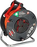 Brennenstuhl Garant V2 IP44 Kabeltrommel 40m outdoor (Made in Germany, Kabel in Signalfarbe orange, kurzfristiger Einsatz im Außenbereich)