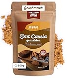 Cassia Zimt gemahlen Monte Nativo (500g) - Cinnamon Powder - Schonend getrocknete und aromatische Gewürze ideal zum Kochen und Würzen - Intesives Aroma und Geschmack