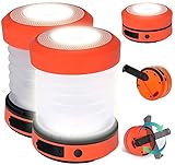 Semptec Urban Survival Technology Dynamo Lampe: 2er-Set Dual-Teleskop-LED-Campinglampe mit Dynamo-Handkurbel, 65 Lumen (Kurbeltaschenlampe USB, Campinglampe mit Kurbel, Kabellose Lampen)
