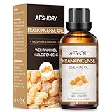 AESHORY Ätherisches Weihrauchöl 50ml, Weihrauch Ätherische Öl 100% Reine Natürliche Aromatherapieöl in Therapeutischer Qualität, Duftöle für Diffuser, Hautpflege, Haarpflege, Massage, Bad