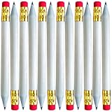 JOINPAYA 50 Stück Kurze Holzbleistifte Hb mit Rotem Kopf Kurze Stifte für Schüler Schreibwerkzeug für Zeichnen und Schule