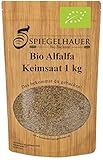 Bio Alfalfa Luzerne Keimsaat - Sprossensamen für die Zucht von Alfalfasprossen - der natürliche Energiespender - lecker in Salaten - Inhalt: 1 kg Alfalfa Samen