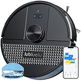 Lubluelu Saugroboter mit Wischfunktion 3-1, 4500Pa Staubsauger Roboter mit Lasernavigation, 54 dB Roboterstaubsauger mit Anti-Siphon-Technologie, 150 Min Laufzeit, APP Steuerung, 24 No-Go Zonen