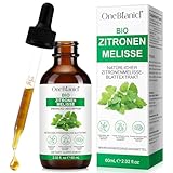Zitronenmelisse (Melissa officinalis) Extrakt 60ml | Naturliches Nahrungsergänzungsmittel | Stresmanagement & mentale Klarheit | Flüssige Form für schnelle Wirkung | Veganer