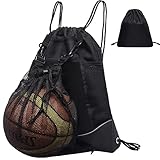 Simpeak 2er-Pack Turnbeutel mit Kordelzug, Versteckte Netztasche, Basketballtasche mit Mehreren Taschen, Geeignet Rucksack Fußballtasche für Sport, Radfahren, Wandern, Urlaub, Strand, Reisen