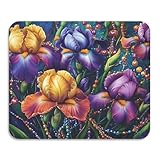 Iris Happy Mardi Gras Geschirrmatte, schnell trocknend, saugfähig, Kieselgur, Abtropfgestell, Küchentheke