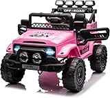 Kinder Elektroauto 12v Mit Fernbedienung – Kleiner Offroad Flitzer Mit Licht, Musik, USB, Bluetooth, Türen Zum Öffnen, Federung & Sicherheitsgurt – Spaßmobil Für Kleine Abenteurer