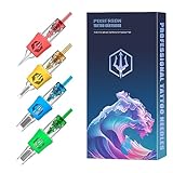 POSEIDON Tattoo-Patronen, 20 Stück, Sicherheitskartuschen, Einweg-Patronen, Nr. 12, Standard-Rundliner,