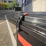 Mülleimerschloss TrashGuard – abschließbar & ohne Bohren montierbar – schützt vor Fremdmüll & Tieren – passend für Mülltonnen 60–360L mit seitlichen Deckel-Griffleisten