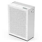COWAY AIRMEGA 150 Luftreiniger bis zu 73 m², GreenHEPA™ Technologie, Entfernt 99,999% aller Partikel, Viren, Bakterien, Aerosole bis zur Nano-Größe von 0,01 µm*, ECARF Zertifikat,Dove White